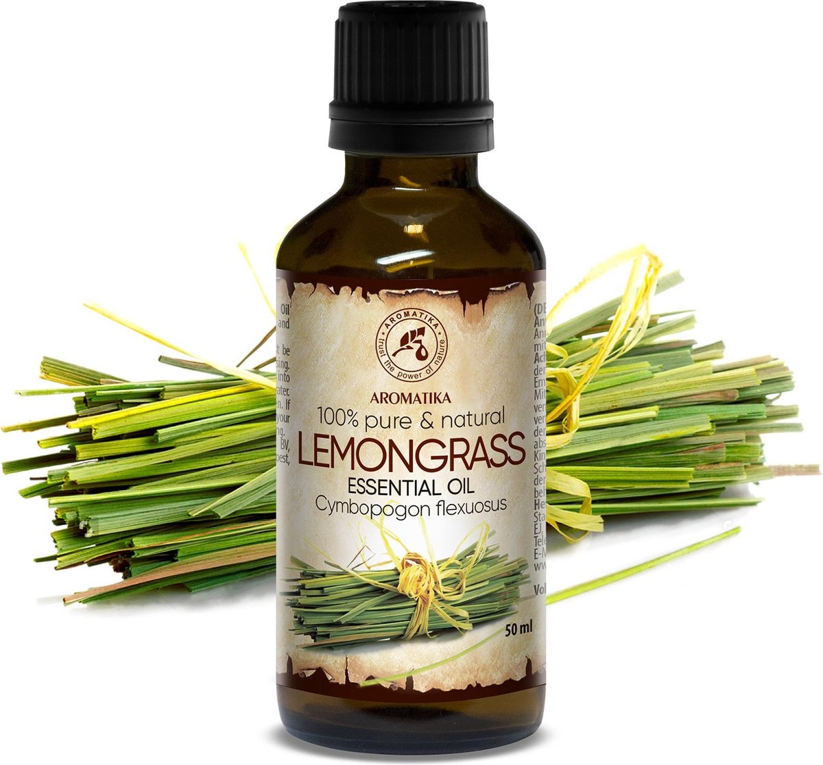 tumor hoogte gezagvoerder Citroengras olie (Lemongrass) - etherische olie 50ml, 100% zuiver en  natuurlijk, voor... | bol.com
