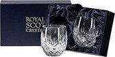 Royal Scot Crystal Edinburgh 2 Barrel Tumblers 8oz
