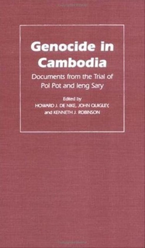 Genocide in Cambodia - cover