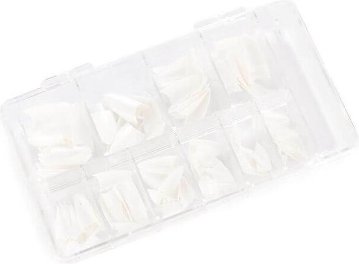 Cosmetics Zone Nagel tip box met tips White 120st