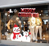 DIY merry Christmas Snowman muurstickers Decoratie