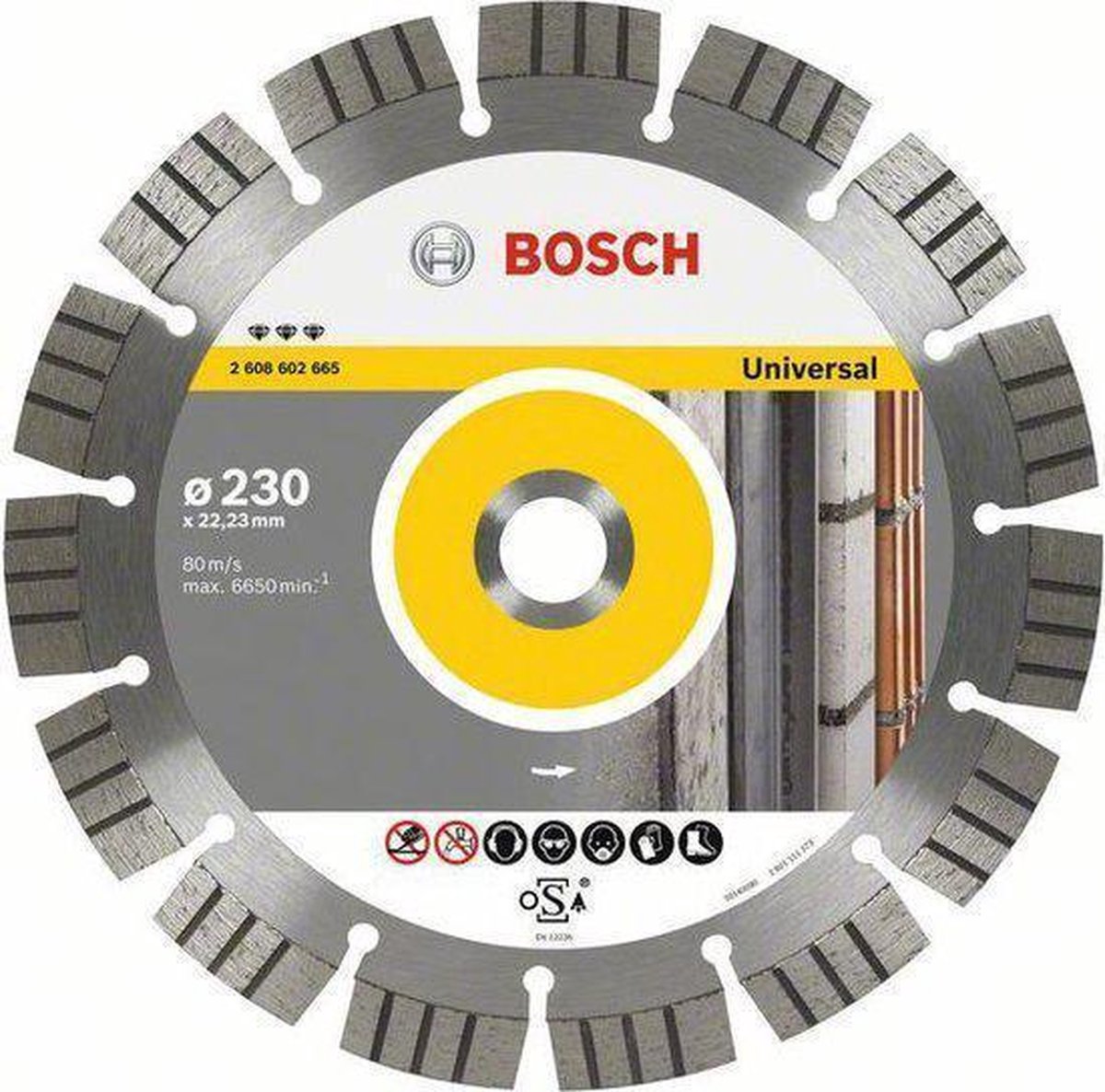 Bosch - Diamantdoorslijpschijf Best for Universal and Metal 300 x 22,23 x 2,8 x 15 mm