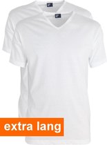 Alan Red T-shirts Vermont, extra lang (2-pack), V-hals, wit
