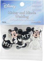 Disney - Wedding buttons - 4stuks in verpakking