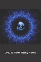 Plan On It 2020 Weekly Calendar Planner - Blue Skull Rising