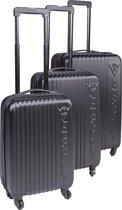 MaxxHome Bagageset - Kofferset - Zwart -3 delig