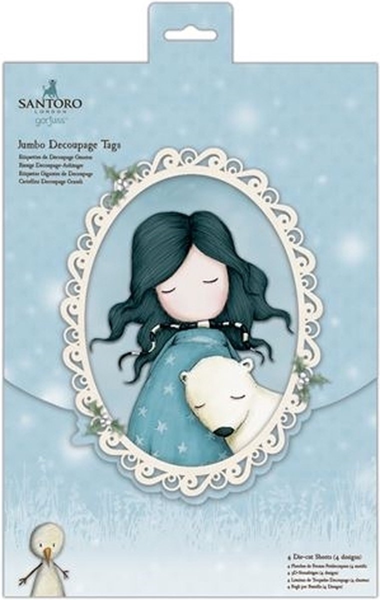 Jumbo Decoupage Labels - Santoro