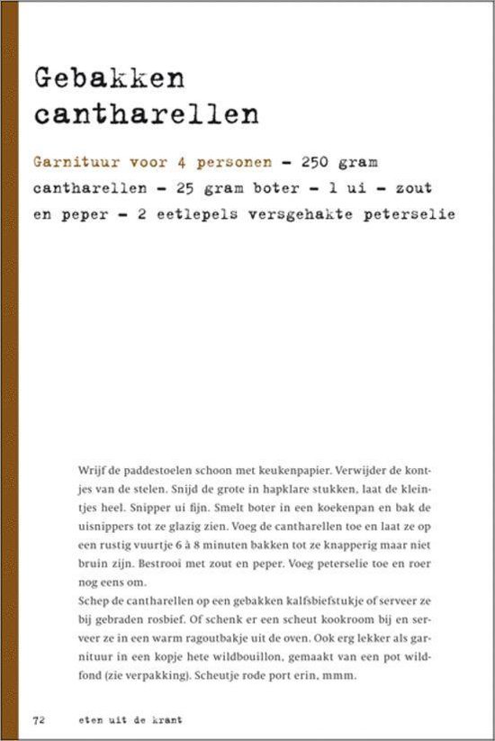 Eten Uit De Krant