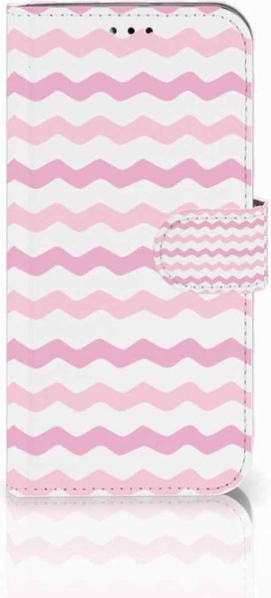 Samsung Galaxy A40 Telefoon Hoesje Waves Roze