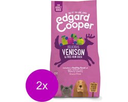 Edgard & Cooper Delicious Venison Adult Hert&Eend&Appel - Hondenvoer - 2 x 7 kg Graanvrij