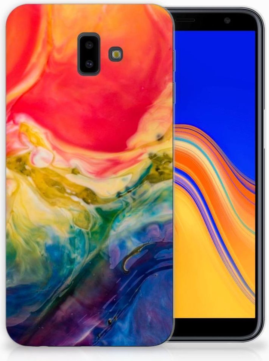 Hoesje maken Samsung Galaxy J6 Plus (2018) Watercolor Dark