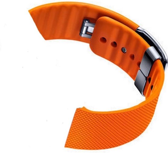 burgemeester Aantrekkingskracht verkeer Samsung Gear 2/Gear 2 Neo horlogebandje – Oranje van siliconen - Maat M |  bol.com