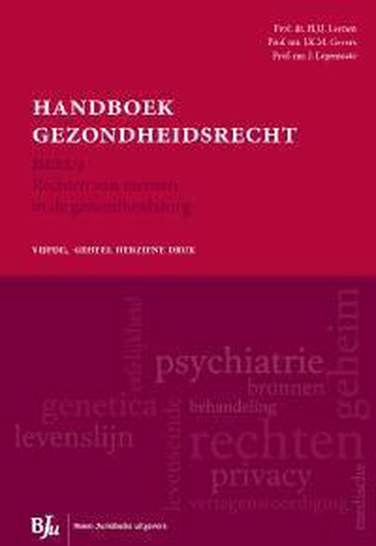 Handboek gezondheidsrecht Deel 1 rechten van mensen in de ge ... - cover