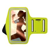 Geschikt voor iPhone X Hoesje - Sportband Hoesje - Sport Armband Case Hardloopband Geel