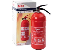 Ajax - Poederblusser - Inclusief wandhouder - 2 KG