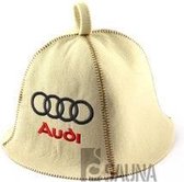 saunamuts "Automotive" met logo Audi geborduurd polyester vilt A-231