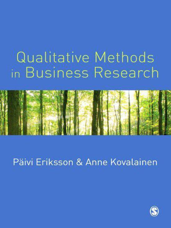 qualitative methods in business research eriksson