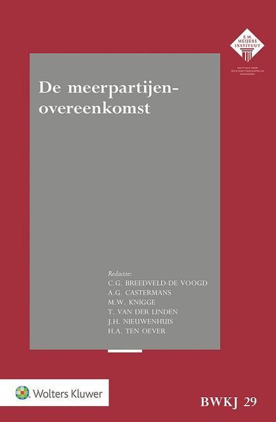 De meerpartijenovereenkomsten - cover