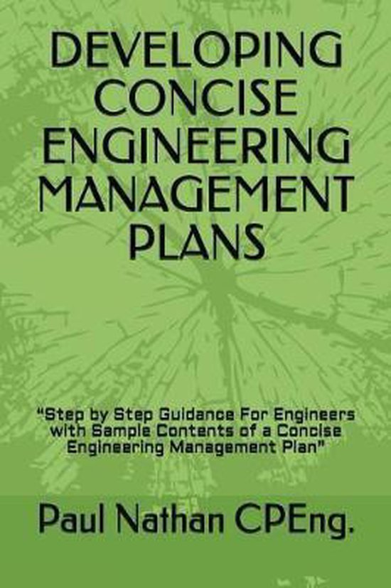 Developing Concise Engineering Management Plans - cover