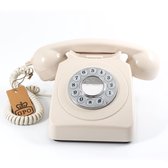 GPO 746PUSHIVO Telefoon met druktoetsen klassiek jaren ‘70 ontwerp, ivoor
