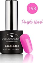 Cosmetics Zone Hypoallergene UV/LED Hybrid Gellak 7ml. Purple Heart 198