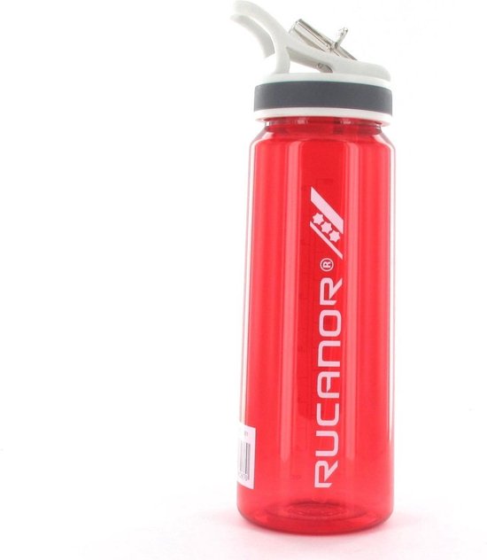 Rucanor Easy Drinkbottle 0,8 Liter - Bidon - Algemeen - Maat Size - Rood | bol.com