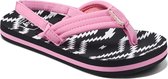 Reef Little Ahi Meisjes Slippers - Roze/Zwart - Maat 25/26