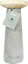 Gusta Kandelaar ø12xH25cm Cement/Hout