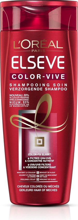 L'Oréal Paris Elsève Color Vive Shampoo – 400 Ml | Farbschützendes Shampoo Für Coloriertes Haar | Intensiv Reinigend