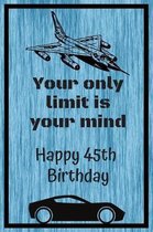 Your Only Limit Is Your Mind Happy 45th Birthday