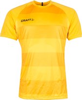 Craft Progress Graphic SS Shirt Heren Sportshirt - Maat XL  - Mannen - geel