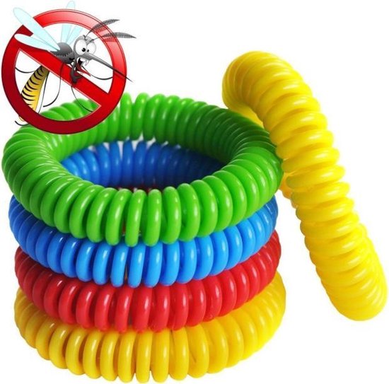 Anti muggen armband - Muggen armbandjes - muggen verjager DEET vrij en non toxic - 10 stuks voor de hele familie