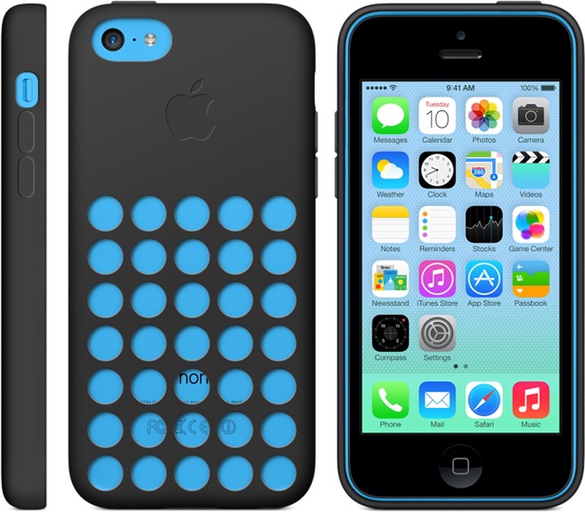 Apple iPhone 5C hoesje van siliconen - Zwart | bol.com