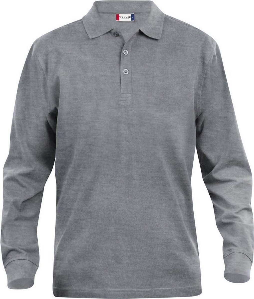 Clique Classic Lincoln L/S 028245 - Grijs-melange - L