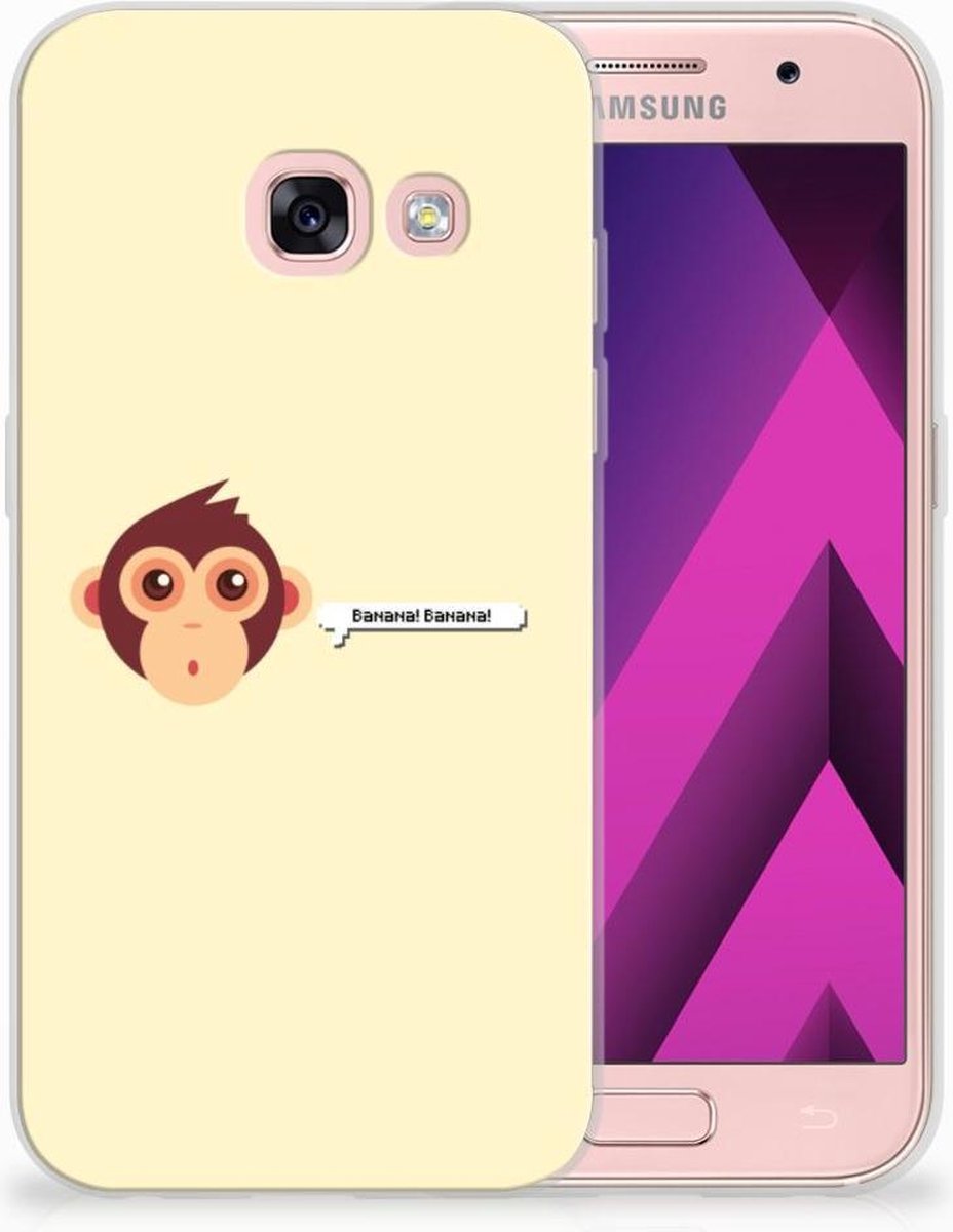 Samsung Galaxy A3 2017 Telefoonhoesje met Naam Monkey