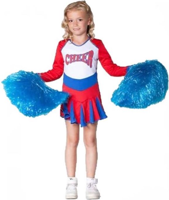 Barbe Blanche - Costume - Pom-pom girl - Rouge / blanc / bleu - taille 164