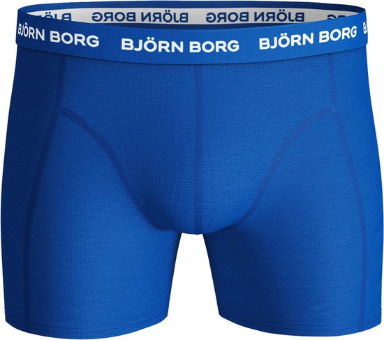Kobieblauw Björn Borg boxer met grijze tailleband met logo.