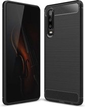 Huawei P30 hoesje - Rugged TPU Case - zwart