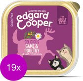 19x Edgard & Cooper Vers Kattenvoer Gevogelte - Wild 85 gr