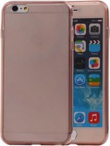 Transparant Roze Voor en Achter TPU Cover Apple iPhone 6/6s Plus