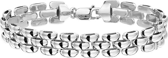The Jewelry Collection Bracelet Rolex 10 mm 19 cm - Argent