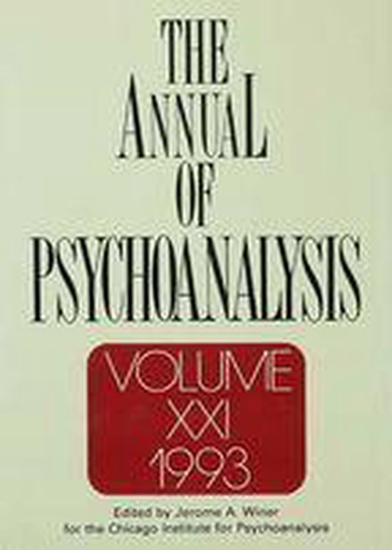 The Annual of Psychoanalysis, V. 21 - cover