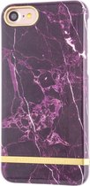 Richmond & Finch Marble Glossy iPhone 7 8 SE 2020 Rood Hoesje - Red Case