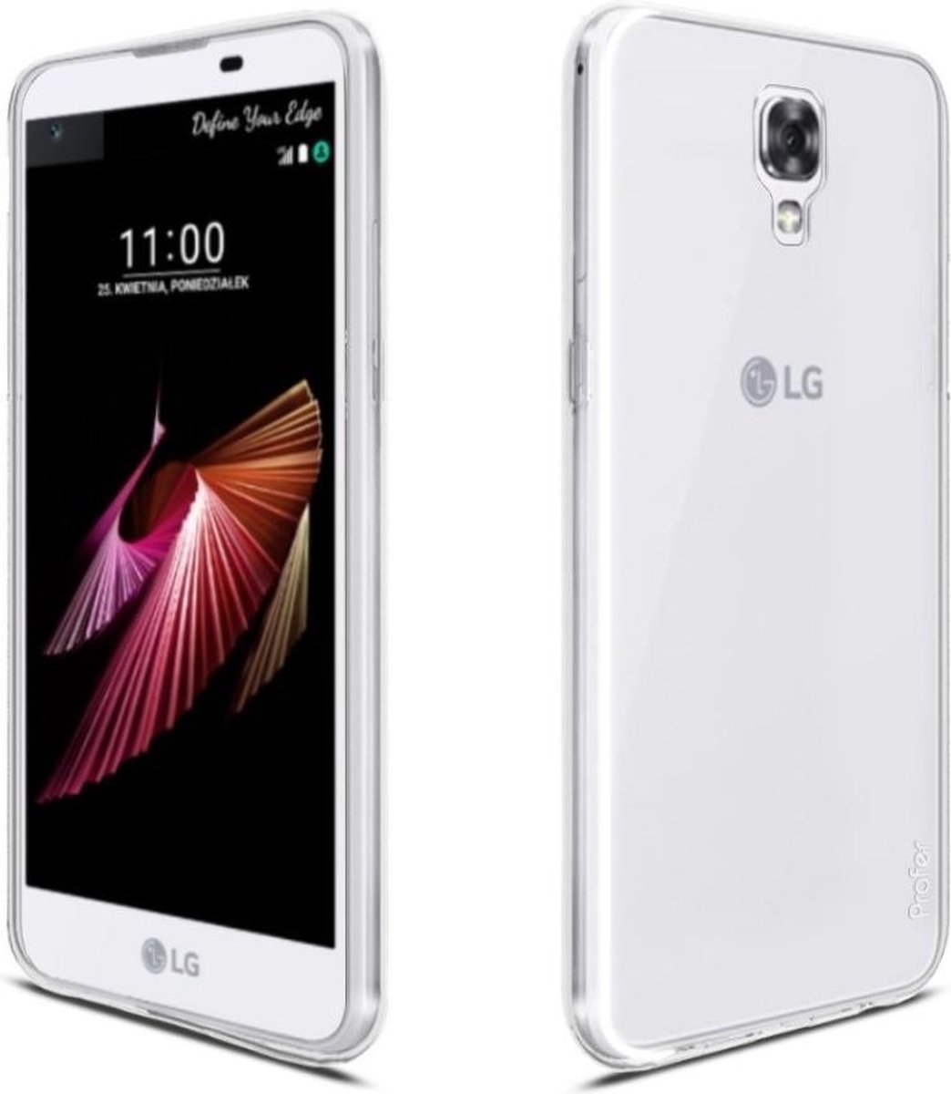 LG X Screen Ultra Dunne Siliconen hoesje case,cover - Transparant/Doorzichtig