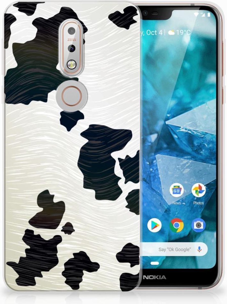 Nokia 7.1 TPU Hoesje Koeienvlekken