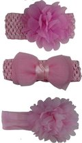 Jessidress Haarband Meisjes Luxe Hoofdbanden Set - Roze