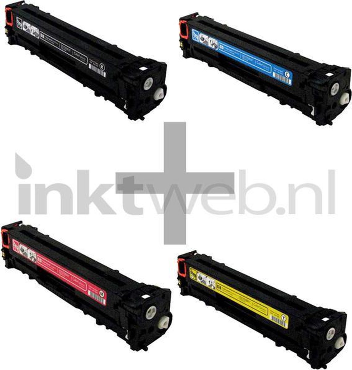 FLWR - Toner / 125A / 4-pack / Zwart en Kleur - Geschikt voor HP