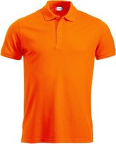 Clique Manhattan Heren Polo Signaaloranje maat L