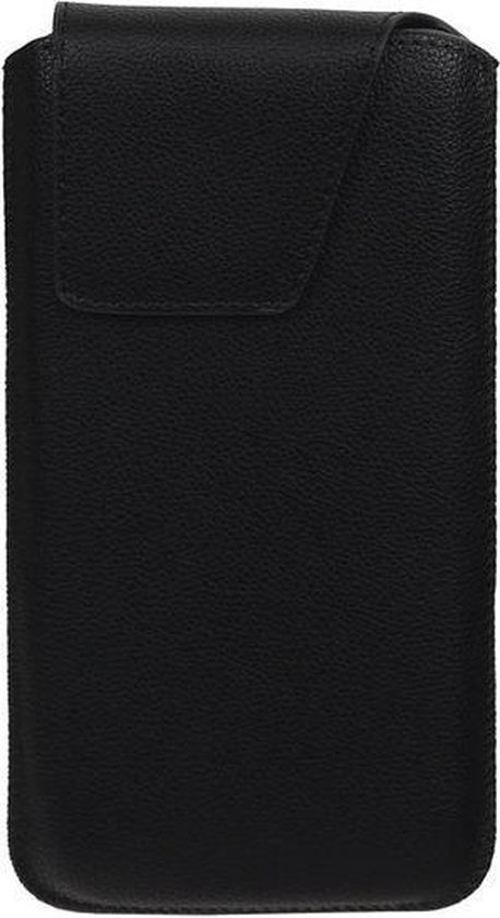 BestCases.nl Samsung Galaxy S4 - Pochette / insert en cuir universel Modèle 1 - Zwart Medium