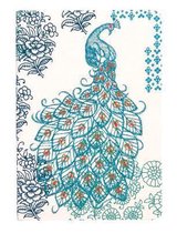 Peacock Handmade Embroidered Journal : 3 Notepads for Visual Thinkers